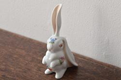【骨董買取】ハンガリー　HEREND　ヘレンド　たち耳うさぎ　フィギュリン(フィギュア、兎)を買取りました。