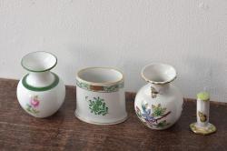 【骨董買取】ハンガリー　HEREND(ヘレンド)　ミニチュアベース(ヴィクトリア・ブーケ、フラワーベース、花瓶、花器)を買取りました。