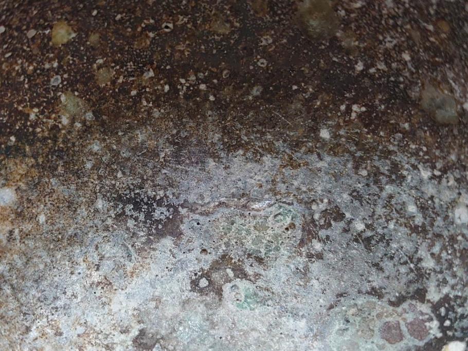 四代 谷清右衛門　信楽焼　約11cm　3.4寸　時間と共に深まる風合いが魅力の茶碗(抹茶碗、茶器、茶陶、裏印、和食器、共箱付、三寸四分)(R-084373)