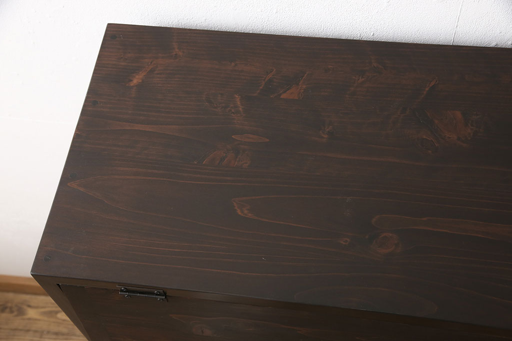 【オーダー注文・受注生産商品】パタパタ扉の収納棚(下駄箱、キャビネット)