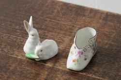 【骨董買取】ハンガリー　HEREND(ヘレンド)　うさぎ　ベビーシューズ　フィギュリン(靴、小物入れ、陶器、フィギュア)を買取りました。