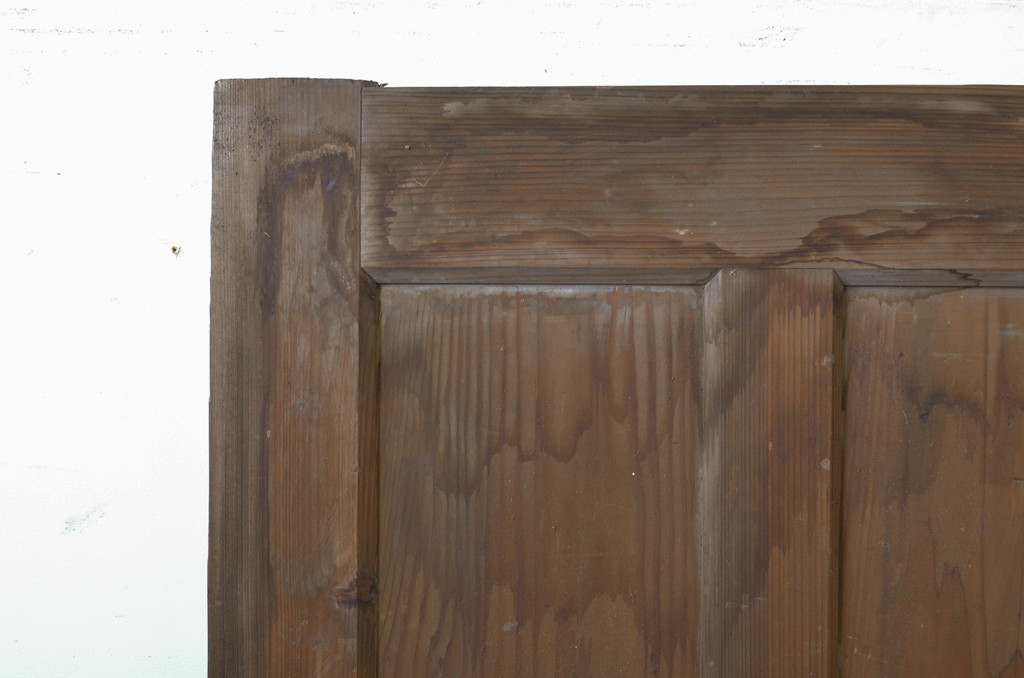 アンティーク建具 木の温かな色合いが魅力の板戸2枚セット引き戸