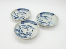 明治〜大正　鳳凰の図・蒔絵の見事な木製高脚お膳5客(2)(漆器)