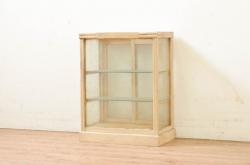 中古　美品　最高級!!　職人手作りオーダー家具　上質な作り込みの横浜ダニエル風作業台付きキャビネット(収納棚、戸棚、カップボード、食器棚)(製作費約185万円)(R-080277)