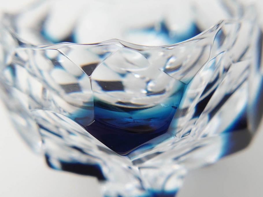 ガラス工芸作家 渡辺明 切子酒杯