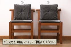 中古　美品　北欧家具　デンマーク　CARL HANSEN & SON(カール・ハンセン&サン)　Hans J Wegner(ハンス・J・ウェグナー)デザイン　CH78 MAMA BEAR CHAIR　2021年購入　洗練されたデザインが魅力的なネックピロー付きラウンジチェア(アームチェア、椅子、イス、北欧)(定価約70万円)(R-072839)