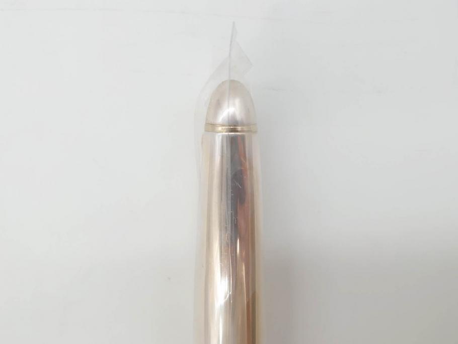 未使用品　セーラー　SAILOR JAPAN FOUNDED 1911　SILVER　シルバー　万年筆&カートリッジ・ケースセット(記念品、桐箱、筆記具、文具、銀製、箱付き)(R-070851)