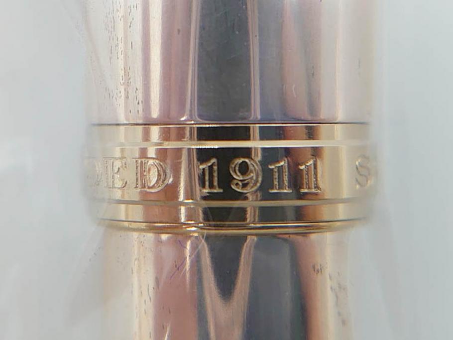 未使用品　セーラー　SAILOR JAPAN FOUNDED 1911　SILVER　シルバー　万年筆&カートリッジ・ケースセット(記念品、桐箱、筆記具、文具、銀製、箱付き)(R-070851)