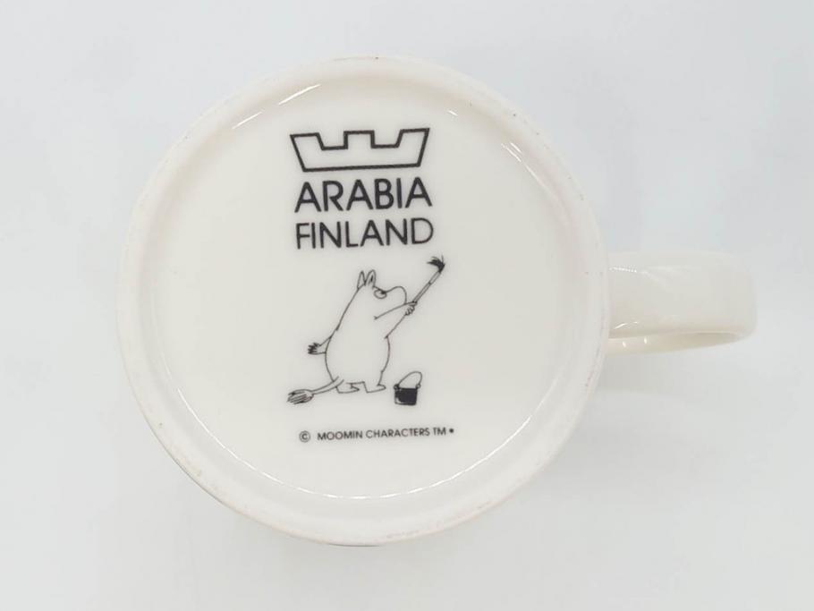 ARABIA FINLAND　廃盤　ムーミンシリーズ　可愛らしいデザインながらも落ち着いた雰囲気を醸し出すマグカップ2客セット(アラビア、フィンランド、Moomin、ムーミンパパ、北欧食器)(R-070860)