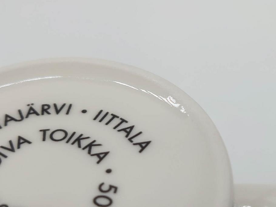 iittala(イッタラ)　廃盤　オイバ・トイッカ50周年記念　バード　イッタラ×つぼいねね　2009　1000個限定　可愛らしいデザインが魅力的なマグカップ2客セット(北欧食器、鳥、ブルー)(R-070861)