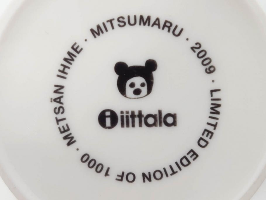 iittala(イッタラ)　廃盤　オイバ・トイッカ50周年記念　バード　イッタラ×つぼいねね　2009　1000個限定　可愛らしいデザインが魅力的なマグカップ2客セット(北欧食器、鳥、ブルー)(R-070861)