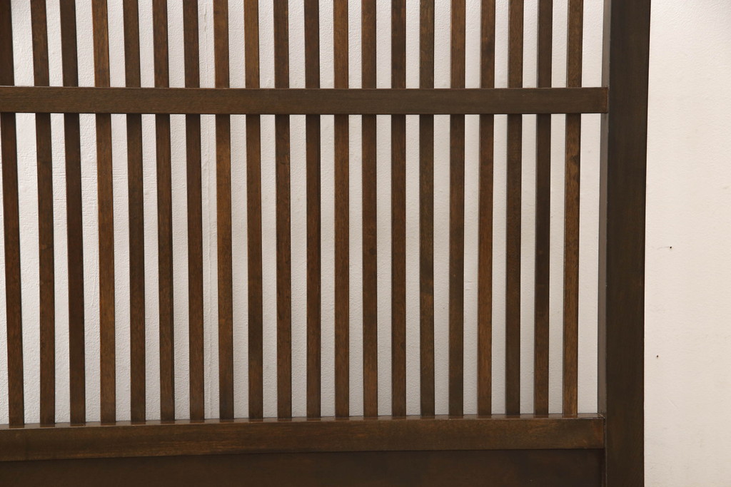 和製ビンテージ　松本民芸家具　洗練された上品な佇まいが魅力のC型衝立(つい立て、パーテーション、ヴィンテージ)(定価約14万円)(R-061423)