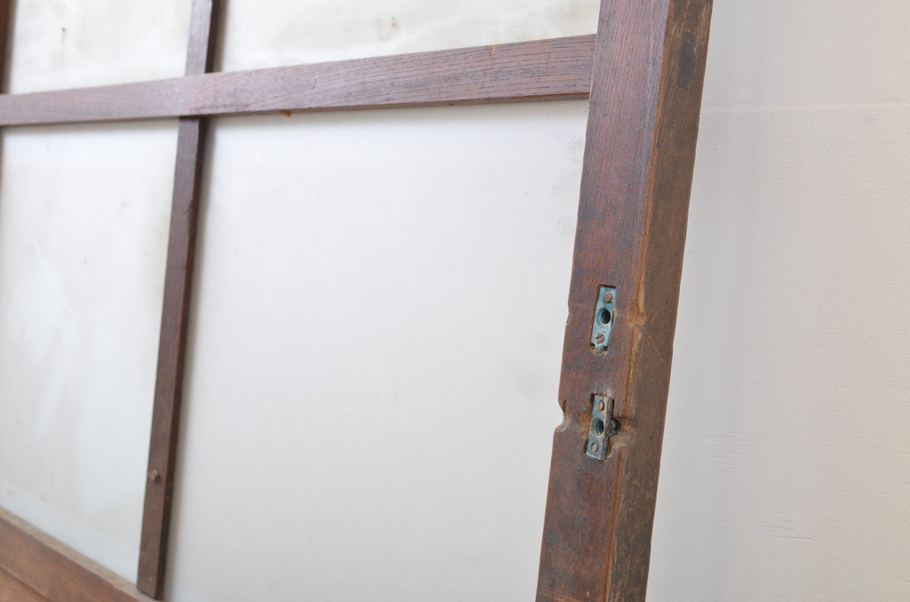 アンティーク建具 欅(けやき)材 くっきりとした杢目が目を惹く
