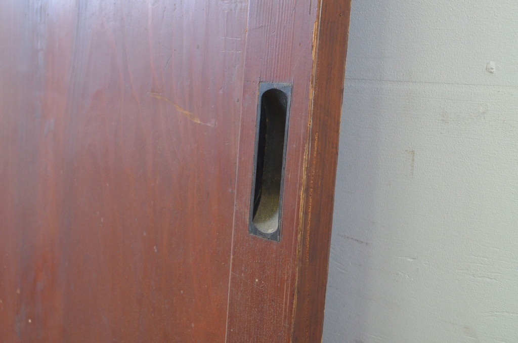 アンティーク建具　一枚板　あたたかみのある木の風合いが感じられる帯戸2枚セット(板戸、引き戸)(R-063717)