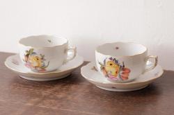 【骨董買取】HEREND HVNGARY(ヘレンド)　フルーツコンポジション　カップ&ソーサー(洋食器)(定価約9万7千円)を買取りました。