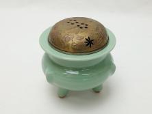 中古　イタリア　ロココ調　SILIK(シリック)　エレガントな空間づくりに活躍するフラワースタンド(花台、飾り棚、飾り台、展示台、店舗什器、ディスプレイ)(R-056635)