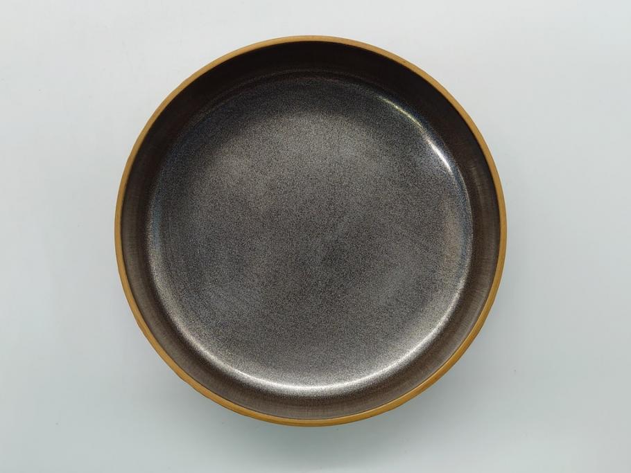 輪島塗 茶平一斎作 塩釜 住吉 高蒔絵 梨子地 平棗(共箱付き