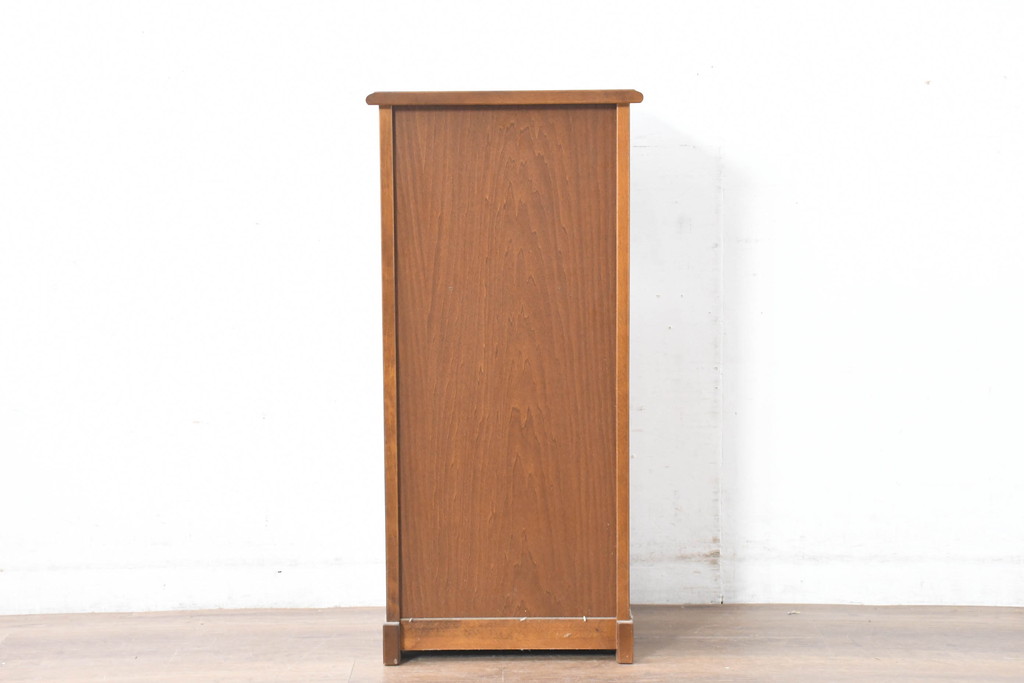 中古　美品　オールドカリモク　カリモク家具(karimoku)　COLONIAL(コロニアル)シリーズ　クラシカルな佇まいの電話台(花台、飾り台、サイドキャビネット)(R-084514)