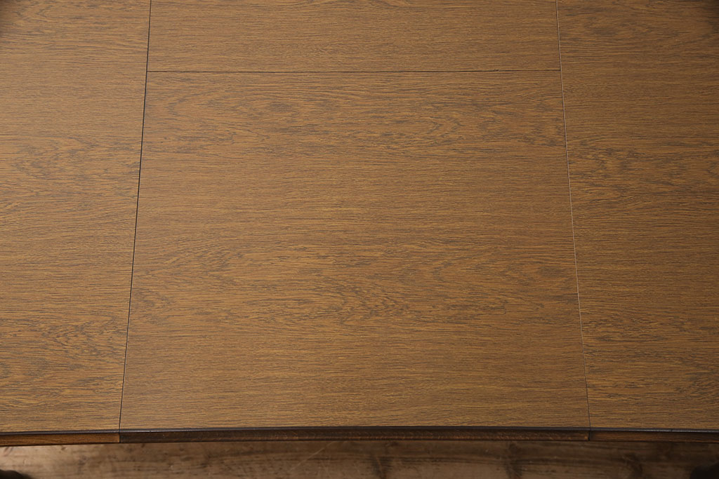 極美品　絶版品　和製ビンテージ　デコラ天板　WINDS太平　クラシカルなエクステンションダイニングテーブル(食卓、ヴィンテージ)(R-053656)