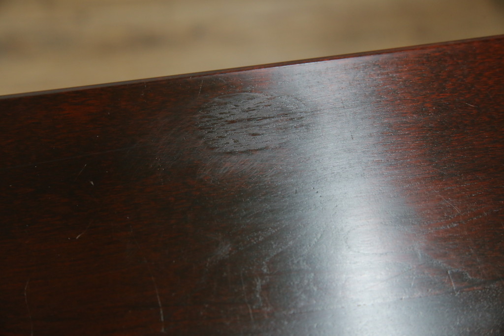 中古　美品　九州民芸家具　深みのある色合いが美しいライティングビューロー(ワークデスク、簿記机、チェスト、在宅用、在宅ワーク用)(R-073647)