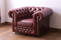 【買取】イギリス 本革 チェスターフィールド(Chesterfield Sofas) 1Pソファを買取りました。