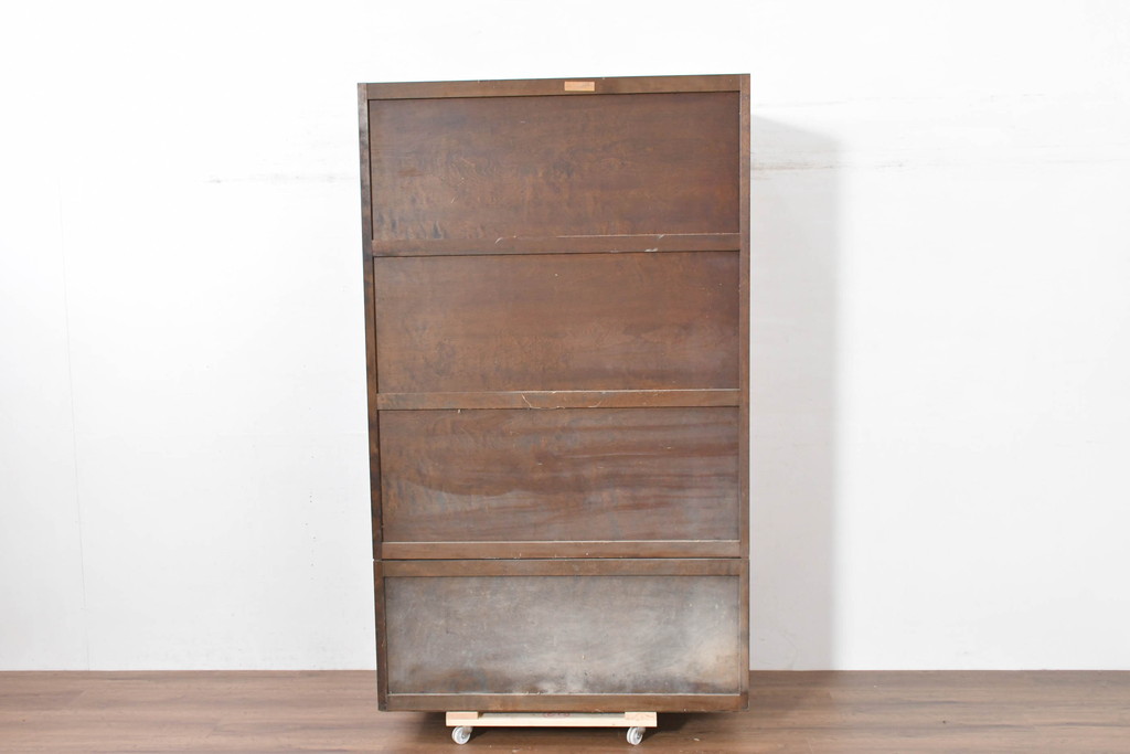 中古　松本民芸家具　シックで品のある雰囲気が魅力的なD型洋服タンスI(ワードローブ、チェスト、衣装箪笥、バラ売り可能)(定価約60万円)(R-084315)