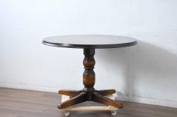 【オーダー注文・受注生産商品】格納スツール付きテーブル　4脚(4人掛け、ダイニングテーブル、作業台)