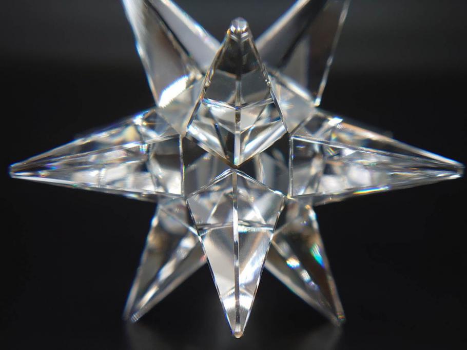 オーストリア　SWAROVSKI(スワロフスキー)　上品な輝きを放つペンダント&スターオーナメント(アクセサリー、首飾り、ネックレス、昆虫、クリスマスデコレーション、アクセサリー、装飾物、星、外箱付き)(R-077776)