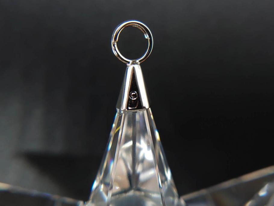 オーストリア　SWAROVSKI(スワロフスキー)　上品な輝きを放つペンダント&スターオーナメント(アクセサリー、首飾り、ネックレス、昆虫、クリスマスデコレーション、アクセサリー、装飾物、星、外箱付き)(R-077776)