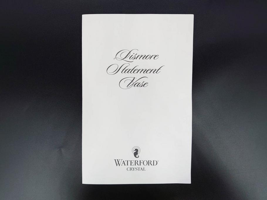 アイルランド　WATERFORD(ウォーターフォード)　カットが美しい気品漂う花瓶(フラワーベース、花入れ、花器、クリスタル)(R-077777)