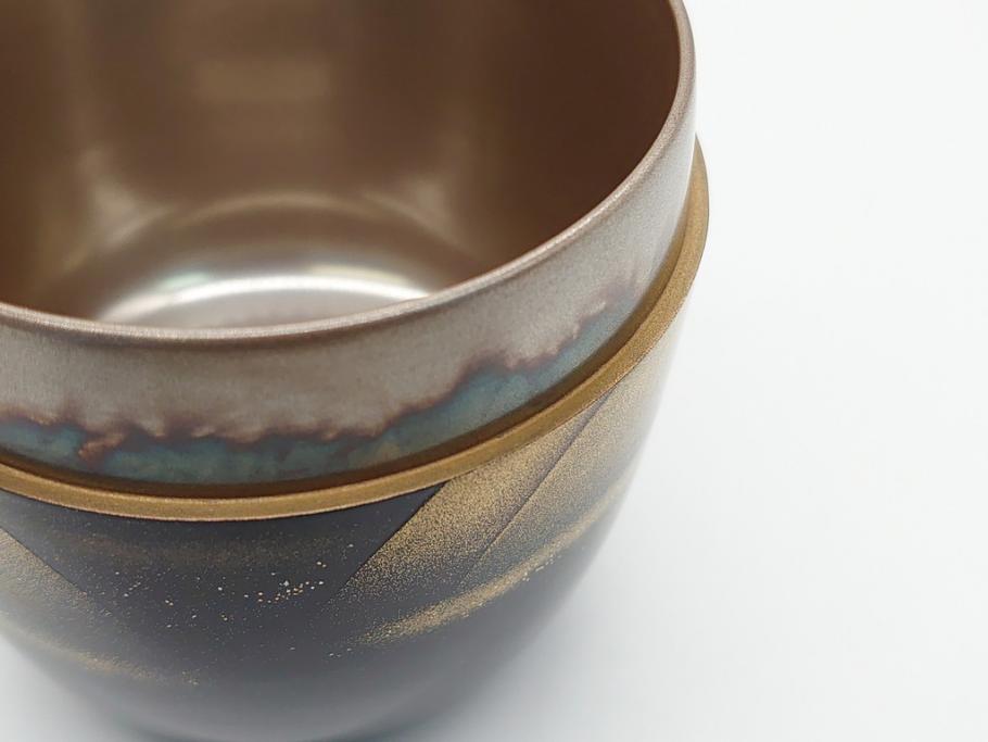 輪島塗 正春作 蒔絵 遠山 美しく気品の高い棗(茶道具、茶入