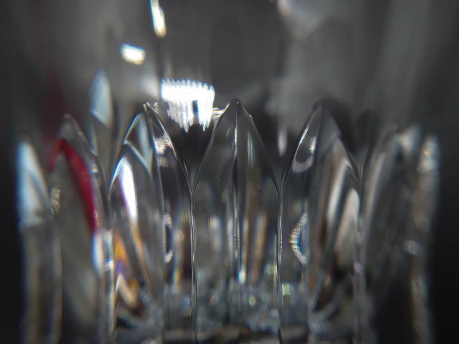 2022年　フランス　Baccarat　バカラ　CRYSTA(クリスタ)　深く彫られたカットが輝くタンブラー2客セット(コップ、グラス、ロックグラス、クリスタルガラス、フルレッドクリスタルガラス、共箱付き)(R-077915)