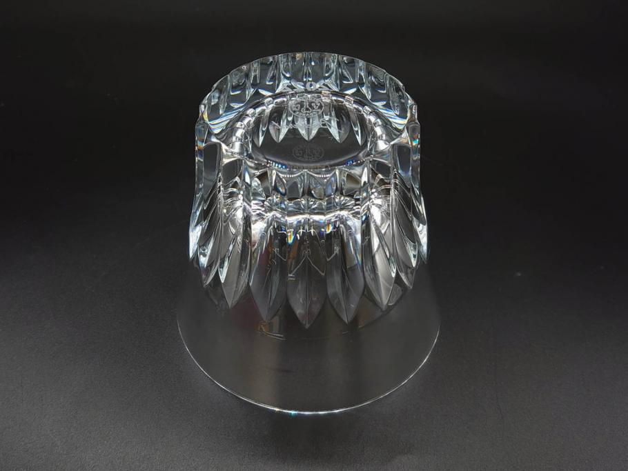 2022年　フランス　Baccarat　バカラ　CRYSTA(クリスタ)　深く彫られたカットが輝くタンブラー2客セット(コップ、グラス、ロックグラス、クリスタルガラス、フルレッドクリスタルガラス、共箱付き)(R-077915)