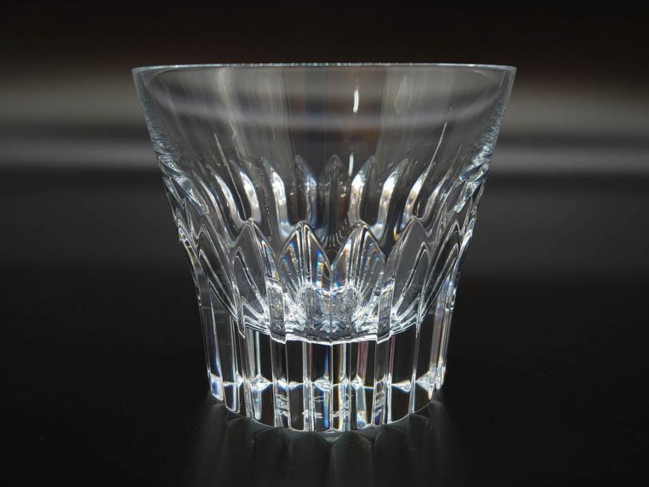 2022年　フランス　Baccarat　バカラ　CRYSTA(クリスタ)　深く彫られたカットが輝くタンブラー2客セット(コップ、グラス、ロックグラス、クリスタルガラス、フルレッドクリスタルガラス、共箱付き)(R-077915)