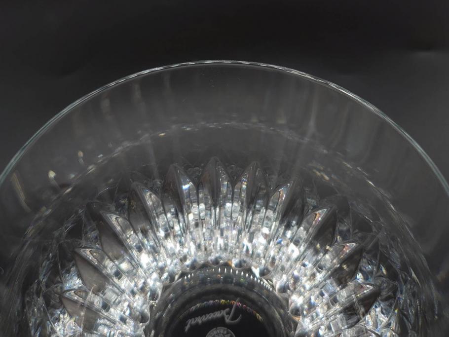 2022年　フランス　Baccarat　バカラ　CRYSTA(クリスタ)　深く彫られたカットが輝くタンブラー2客セット(コップ、グラス、ロックグラス、クリスタルガラス、フルレッドクリスタルガラス、共箱付き)(R-077915)