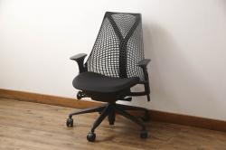 中古　美品　Hermanmiller(ハーマンミラー社)　セイルチェア(SAYL Chair)　立体的な背もたれが印象的なアームチェア(オフィスチェア、ワークチェア)(R-068677)