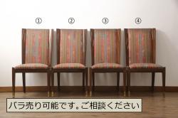 ペイント家具　赤い座面が可愛らしいレトロなドクターチェア(回転イス)