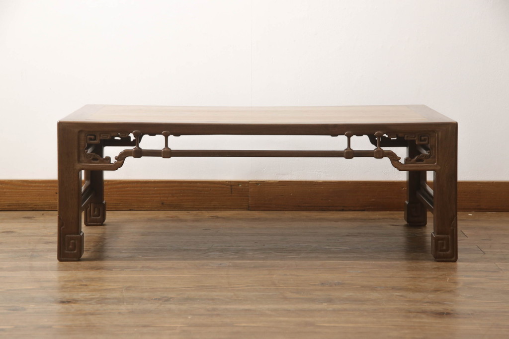 和製ビンテージ　最高級　総桑材　指物工芸家具　上質な和の空間づくりに取り入れたい天板玉杢の座卓(ローテーブル、センターテーブル、ヴィンテージ)(R-055862)