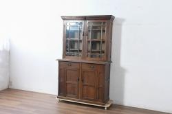 中古　たっぷり収納できるイギリス家具風のマガジンラック(本立て、ブックケース、収納)(R-048132)