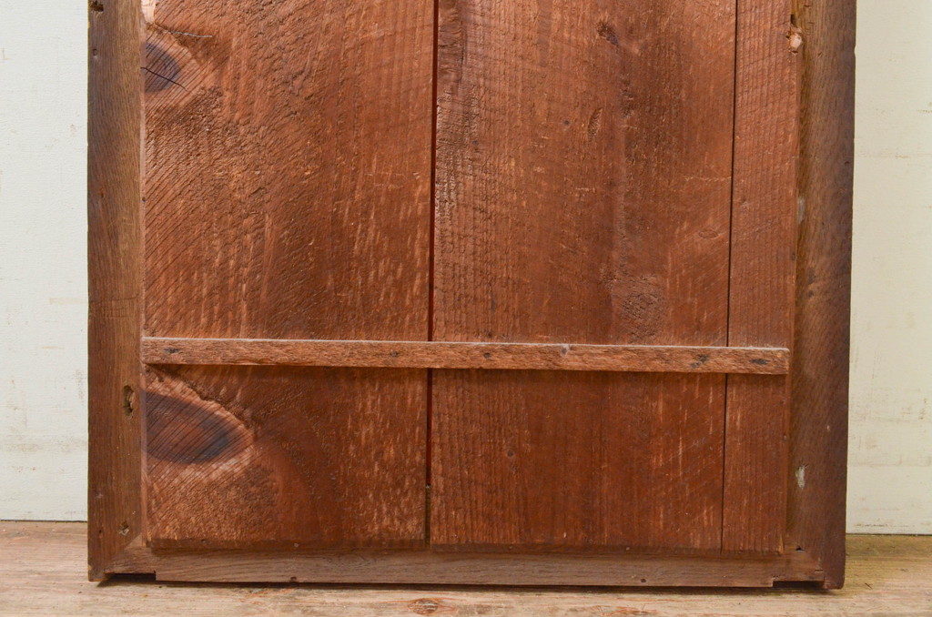 和製アンティーク 大正ロマン 古い欅(ケヤキ)材のフレームがシンプルな