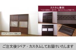 和製アンティーク　明治大正期　総ケヤキ材　重厚かつ上品な佇まいの松本蔵戸(建具、引き戸、玄関戸)(R-038156)