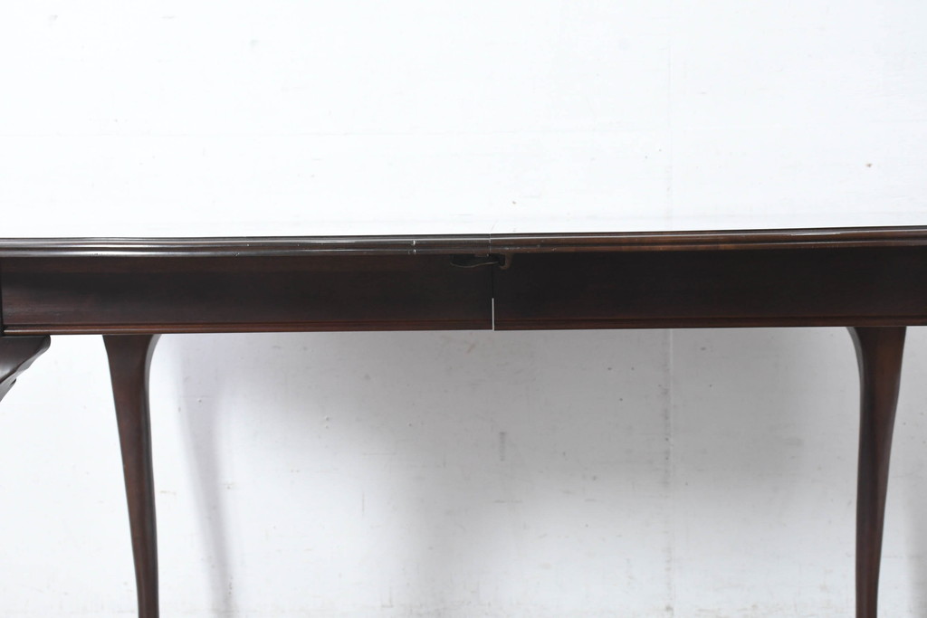 中古　美品　住宅展示場展示品　ETHAN ALLEN(イーセンアーレン)　猫脚がおしゃれなエクステンションテーブル(ドローリーフテーブル、4人掛けダイニングテーブル、6人掛け)(R-084510)