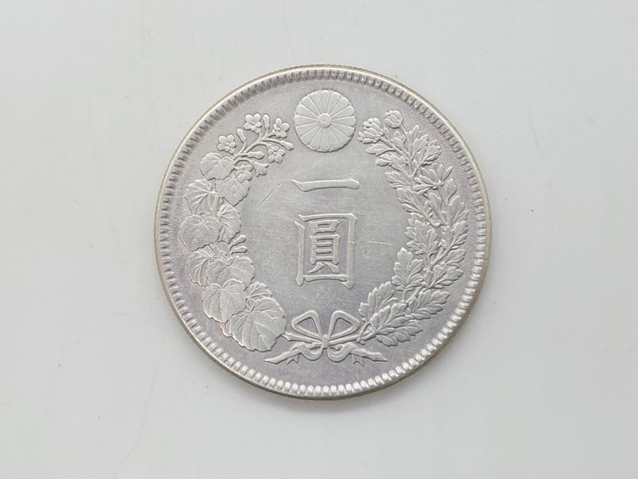 古銭　明治38年　新1円銀貨(小型)　天保4枚　安政4枚　一分銀　天保二朱判金　硬貨10枚(一円、一圓、二朱金、金貨、コイン)(R-062519)