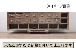 和製ビンテージ　シンプルなデザインが魅力の総桐箪笥ローボード(総桐たんす、テレビ台、テレビボード、収納棚、戸棚、ヴィンテージ)(R-070351)