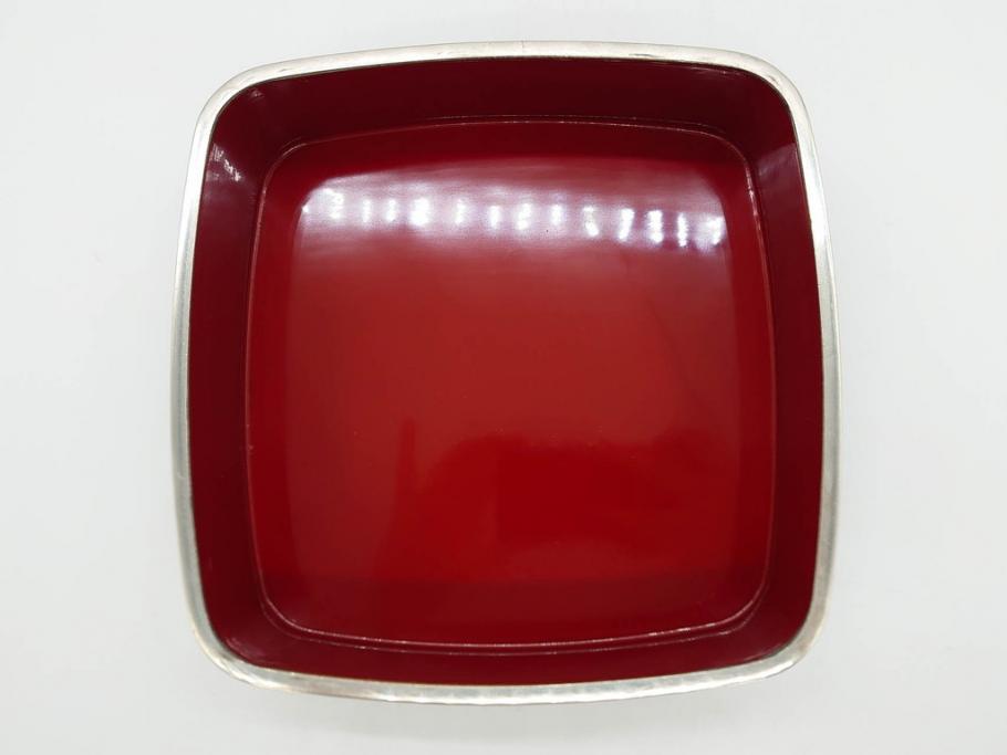 玉峰作　「梅花」　上品な梅の蒔絵が美しい御重箱&重台(木製、三段重箱、漆器、お重、共箱付き)(R-077753)