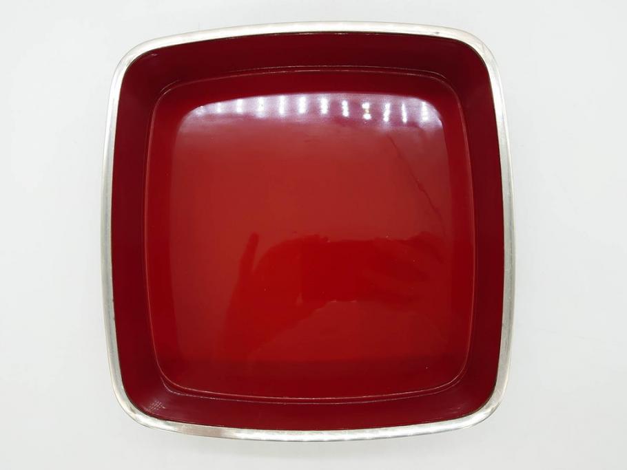 玉峰作　「梅花」　上品な梅の蒔絵が美しい御重箱&重台(木製、三段重箱、漆器、お重、共箱付き)(R-077753)