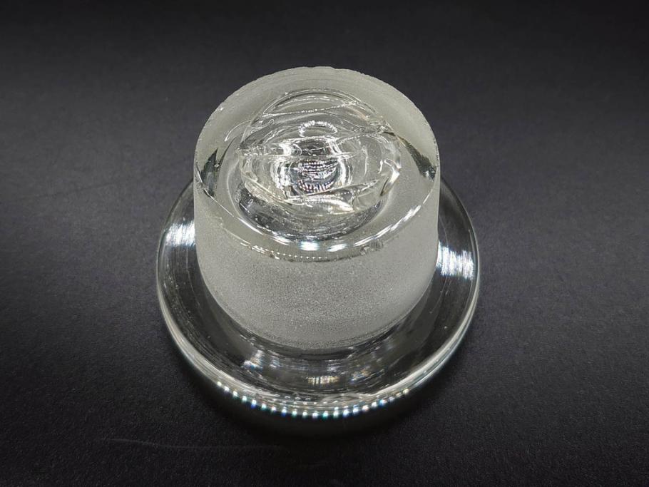 当時物　様々な用途に使える薬瓶3個セット(ガラスビン、硝子、メディシンボトル、キャニスター、筒型、フタ付き)(R-077308)