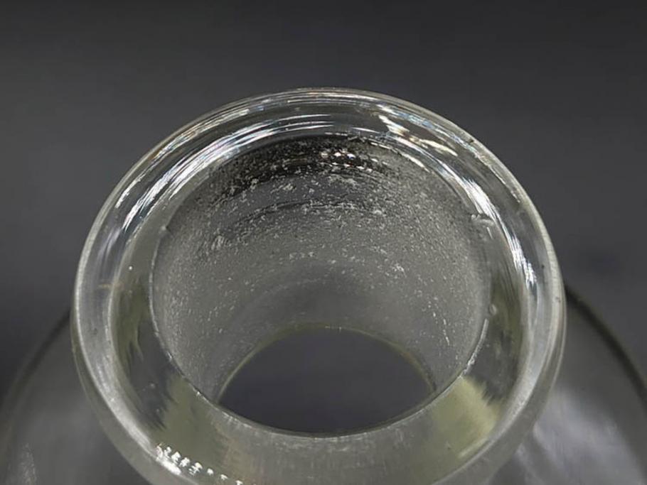 当時物　様々な用途に使える薬瓶3個セット(ガラスビン、硝子、メディシンボトル、キャニスター、筒型、フタ付き)(R-077308)