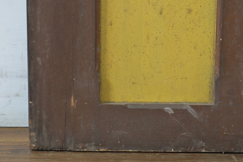 アンティーク建具　ペイント仕上げ限定　レトロな雰囲気を醸し出すドア1枚(扉、木製扉、玄関ドア)(R-063685)