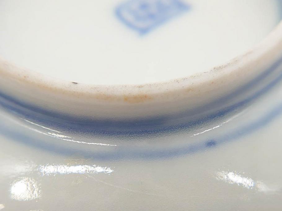 幕末〜明治 伊万里焼 4.1寸 約13cm 金襴手が見事な六角皿5枚